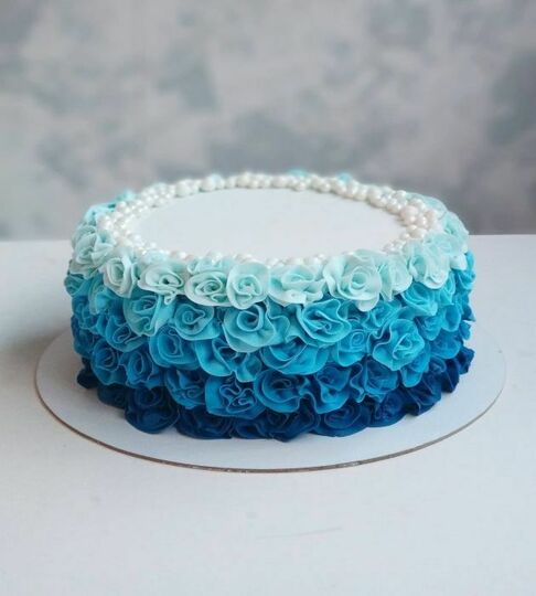 Торт голубой №508419