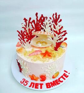 Торт на 35 лет свадьбы №194110
