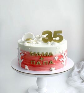 Торт на 35 лет свадьбы №194118