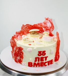 Торт на 35 лет свадьбы №194131