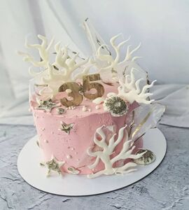 Торт на Коралловую свадьбу №194138