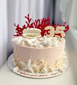 Торт на Коралловую свадьбу №194154