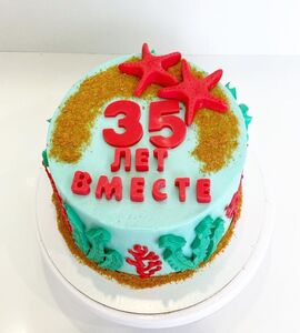 Торт на Коралловую свадьбу №194158
