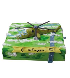 Торт Военный вертолет