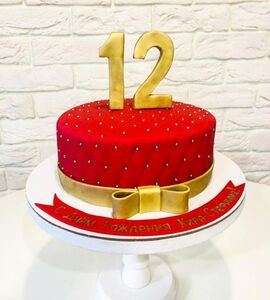 Торт желто-красный №150923
