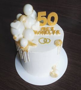 Торт на 50 лет свадьбы №195631