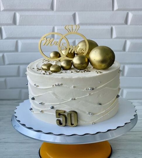 Торт на 50 лет свадьбы №195636