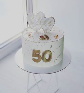 Торт на 50 лет свадьбы №195642