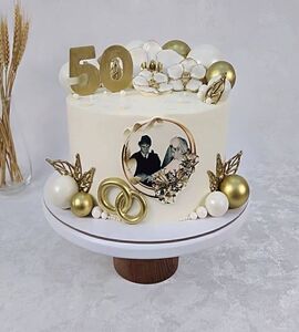 Торт на Золотую свадьбу №195648