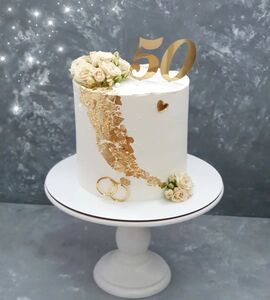 Торт на Золотую свадьбу №195650