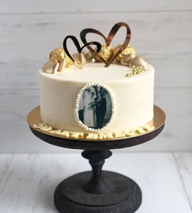 Торт на Золотую свадьбу №195662