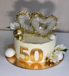 Торт на Золотую свадьбу №195666