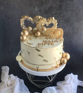 Торт на Золотую свадьбу №195682