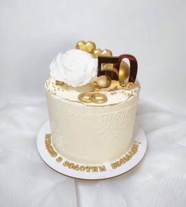 Торт на Золотую свадьбу №195683