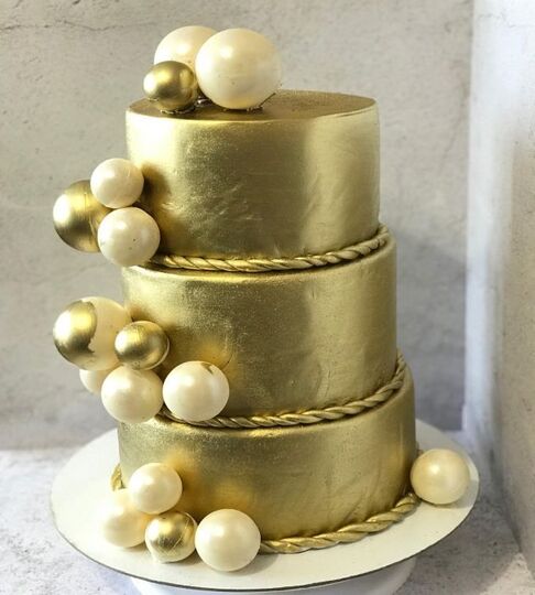 Торт на Золотую свадьбу №195668