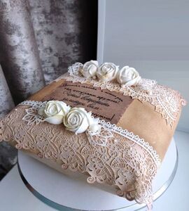 Торт на Льняную свадьбу №191023