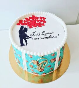 Торт на Ситцевую свадьбу №190728