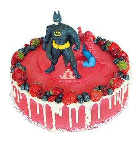 Торт Бэтмен без мастики №1415