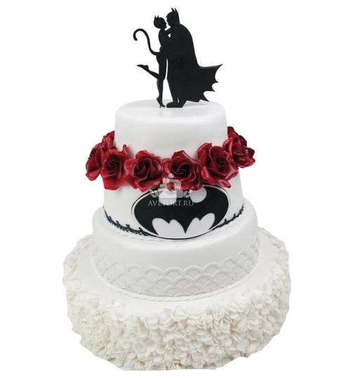 Торт Бэтмен свадебный