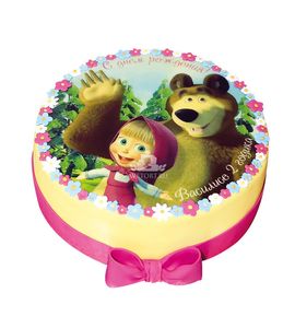 Торт Маша и Медведь на фото
