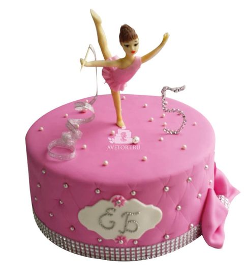 Торт с балериной для девочки №3070