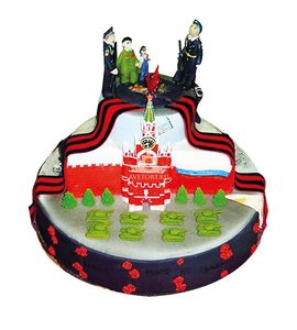 Торт Парад Победы на Красной площади