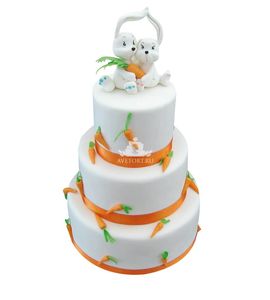 Торт Свадьба крольчат №4036