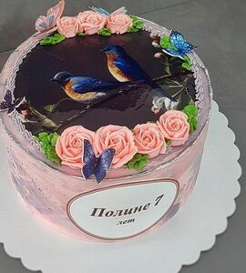 Торт с птицами №492207