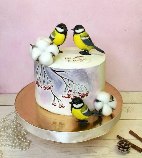 Торт с птицами №492216