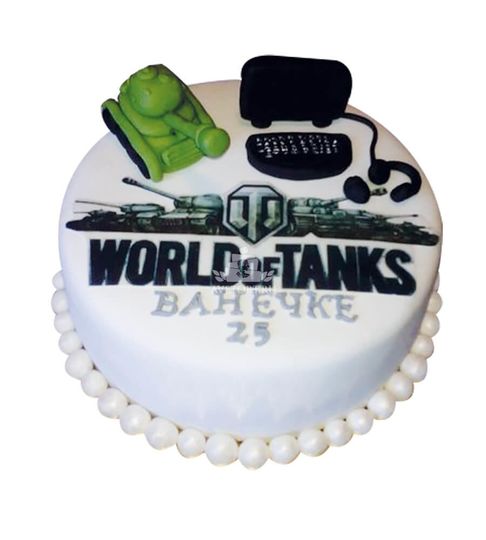 Торт на 25 лет танки