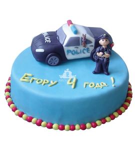 Торт Полицейский для мальчика