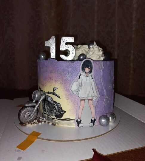 Торт с девочкой в платье креативный №143338