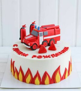 Торт пожарная машина №454201