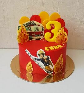 Торт пожарная машина №454202