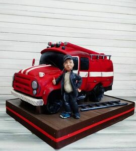 Торт пожарная машина №454207