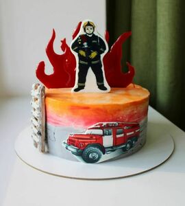 Торт пожарная машина №454209