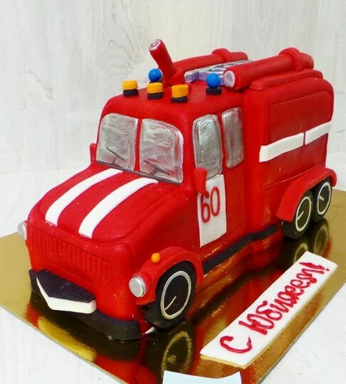 Торт пожарная машина №454213