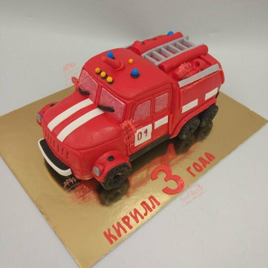 Торт пожарная машина №454214