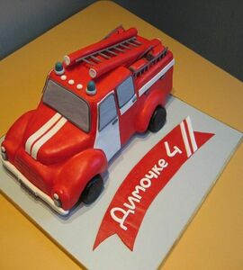 Торт пожарная машина №454218
