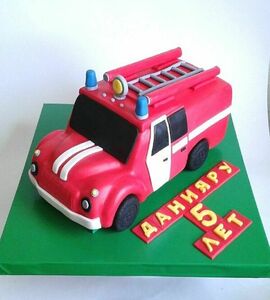 Торт пожарная машина №454232
