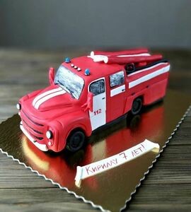 Торт пожарная машина №454234