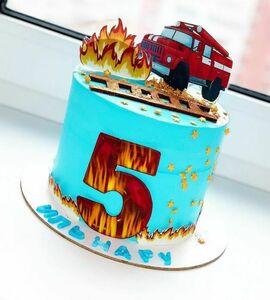 Торт пожарная машина №454238