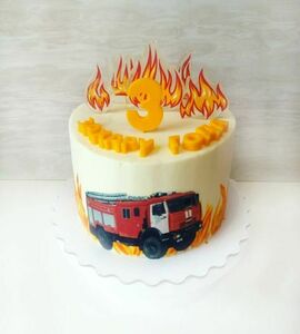 Торт пожарная машина №454241