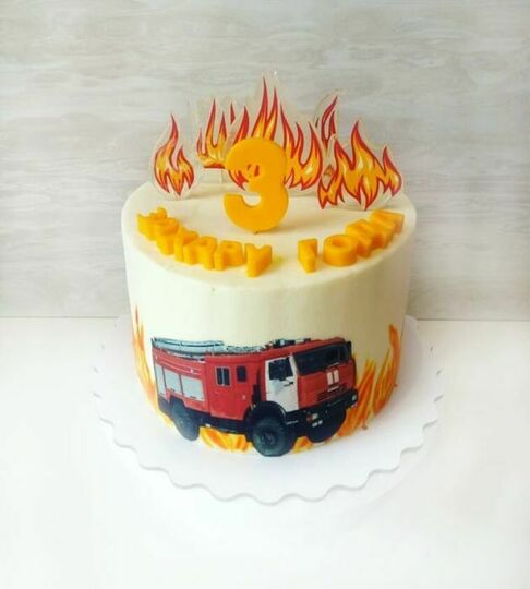 Торт пожарная машина №454241