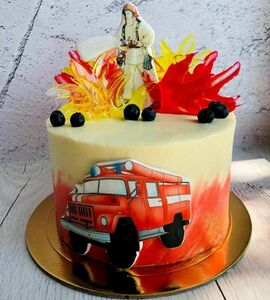 Торт пожарная машина №454254