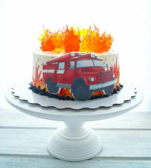 Торт пожарная машина №454256