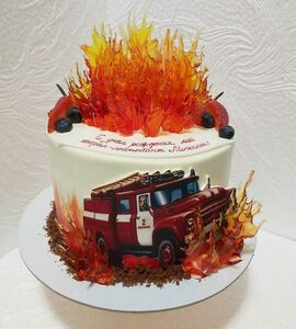 Торт пожарная машина №454257