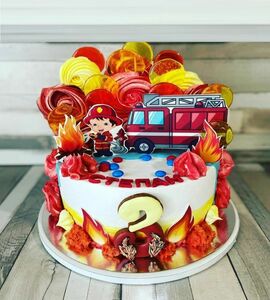 Торт пожарная машина №454261