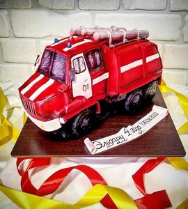 Торт пожарная машина №454266
