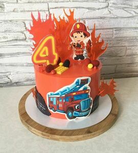 Торт пожарная машина №454268